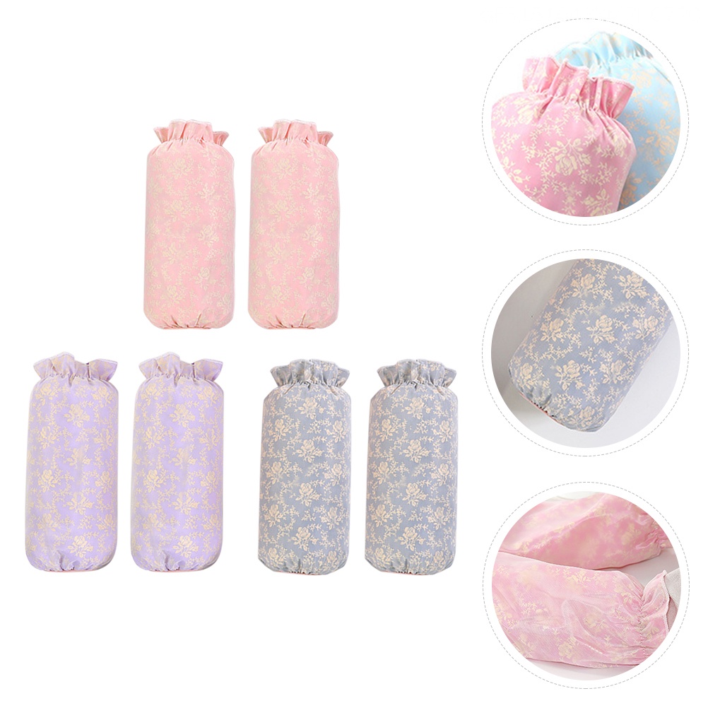 Bộ Đồ Bơi Dạng Crop Top Hai Lớp Tay Áo Xếp Nếp Màu Đồng Cài Nút Phía Trước Cho