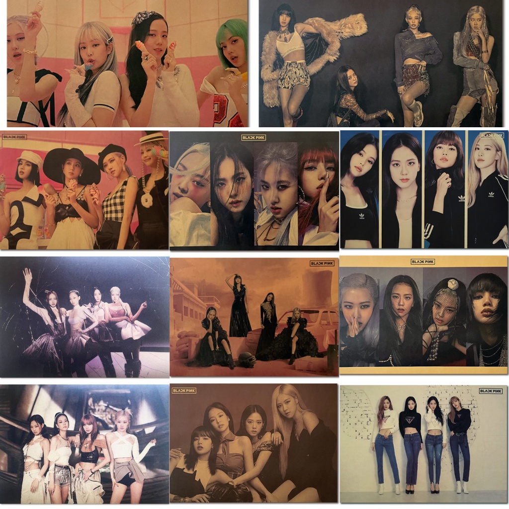 1 Tấm Poster Nhóm Nhạc Blackpink 51 * 35.5cm