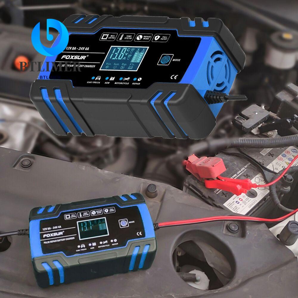 Thiết Bị Sạc Pin AGM / GEL Tự Động Thông Minh 3 Chế Độ Màn Hình LCD Kỹ Thuật Số Cho Xe Hơi
