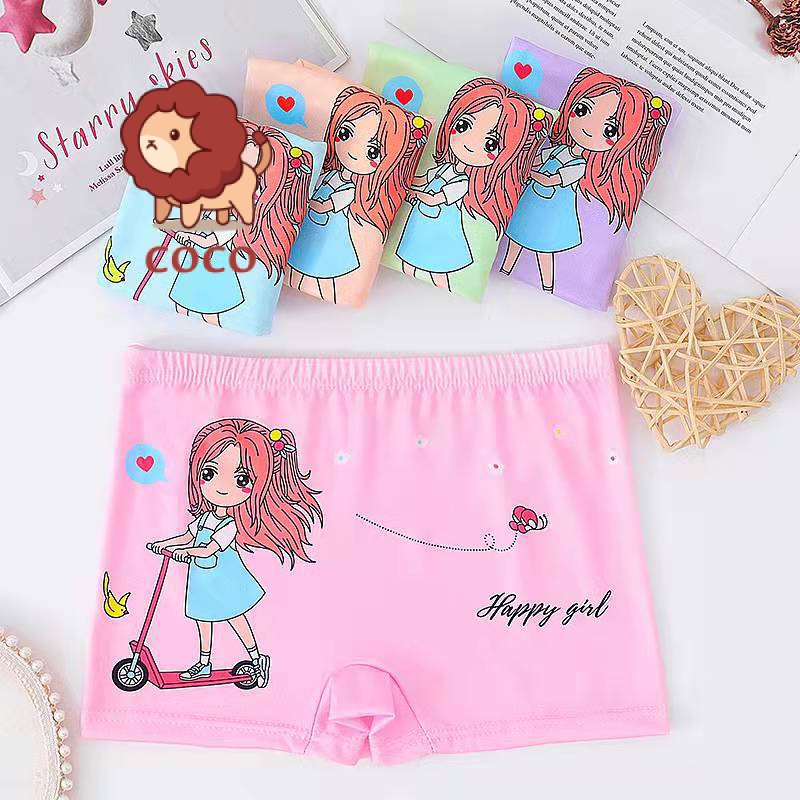 Quần Lót Boxer Họa Tiết Hoạt Hình Dễ Thương Cho Bé
