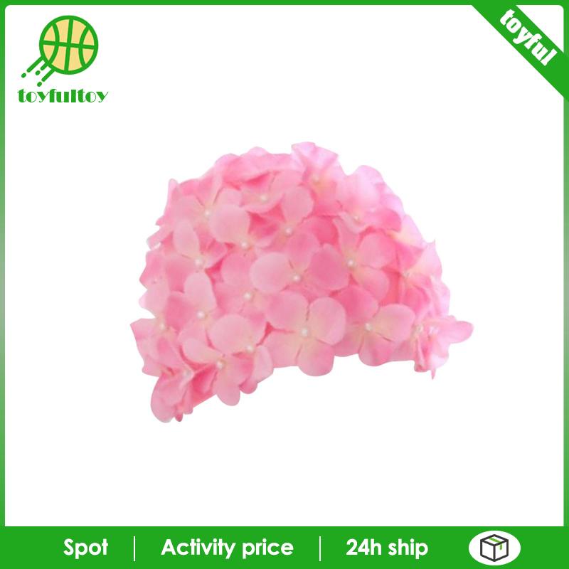 [Toyfulcabin] Mũ Bơi Đính Hoa Thời Trang Thích Hợp Làm Quà Tặng Kỳ Nghỉ
