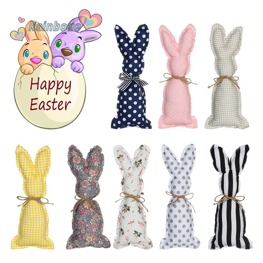 Thỏ Nhồi Bông Trang Trí Màu Cầu Vồng