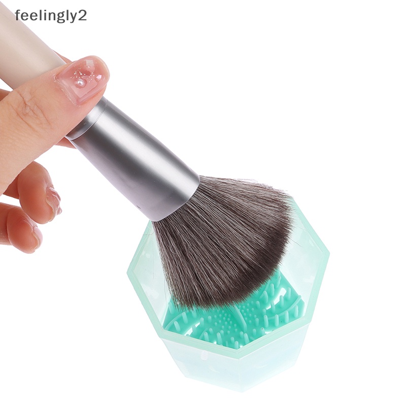 Xô Phơi Khô Cọ Trang Điểm Kèm Giá Đỡ Tiện Dụng