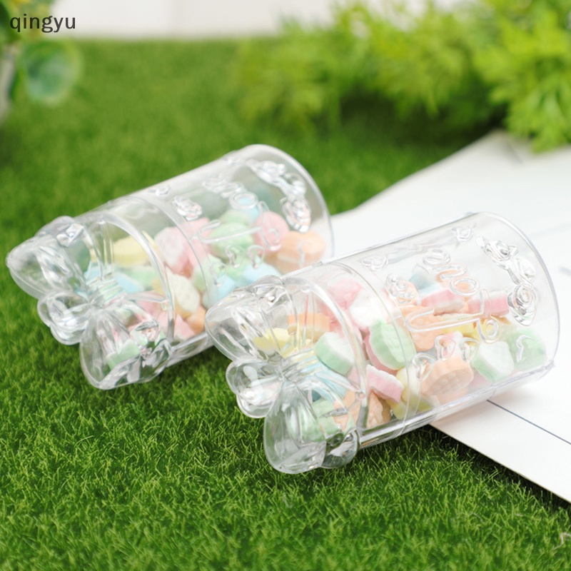 Qingyu Hộp Nhựa Trong Suốt Hình Vuông Đựng Trang Sức Kẹo Ngọt