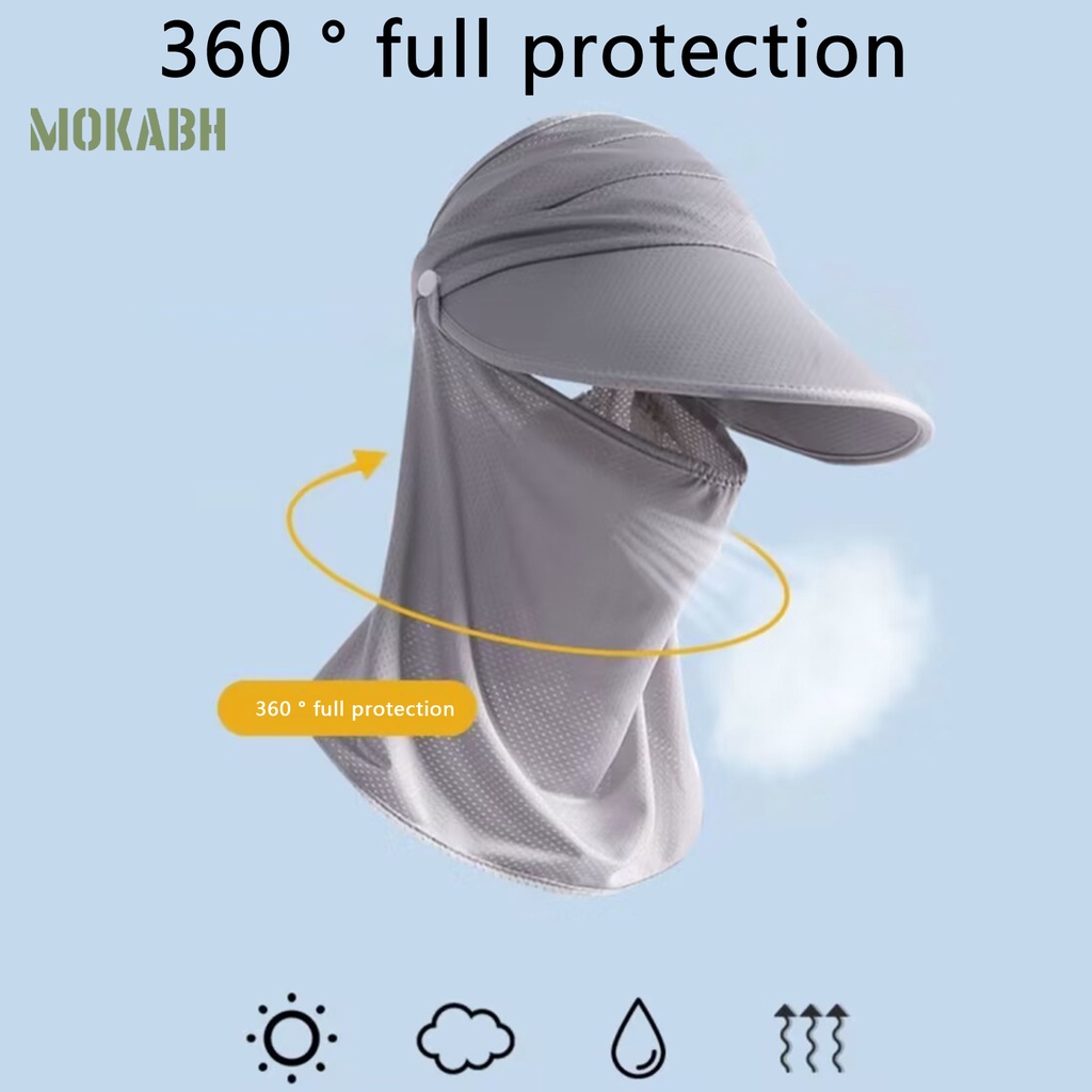 Mũ Chống Nắng / Gió Hở Chóp Co Giãn Thoáng Khí Màu Sắc Trơn Dành Cho Nữ