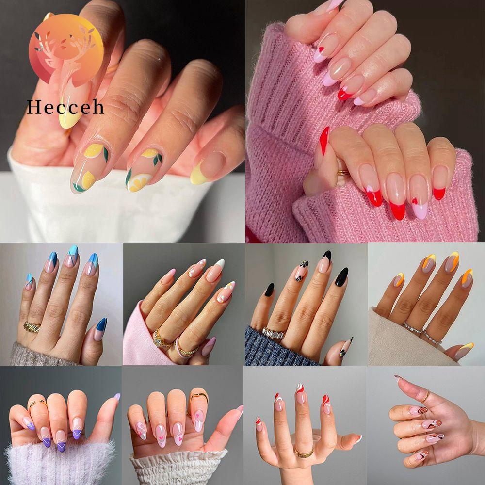 Hộp 24 Móng Tay Giả Thời Trang Cho Nữ