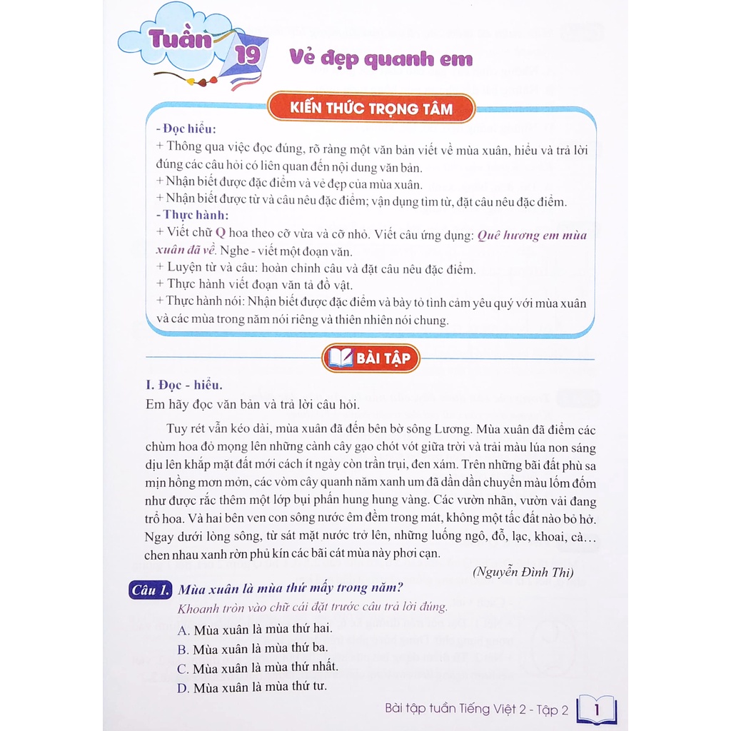 Sách Bài Tập Tuần Tiếng Việt 2 - Tập 2