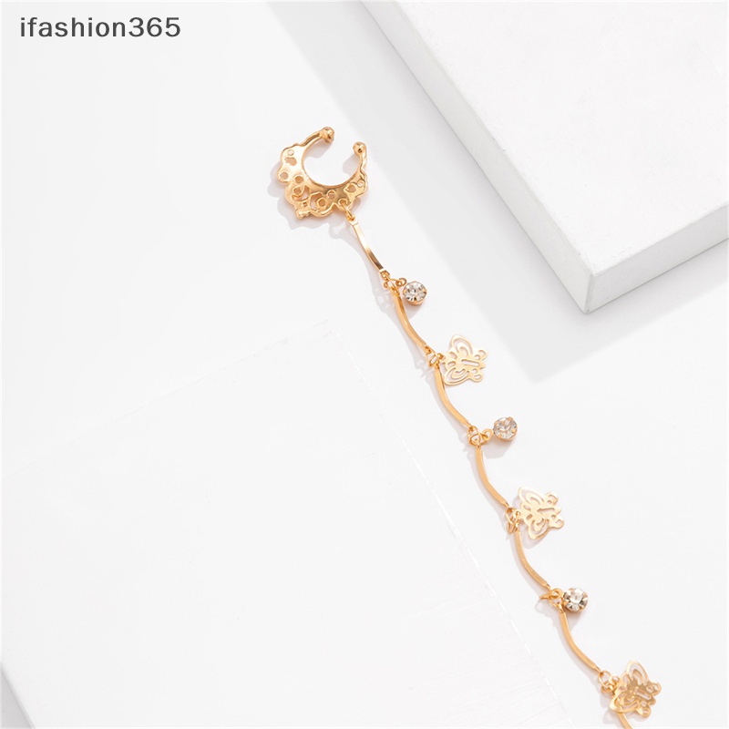 Khuyên Mũi Tua Rua Đính Ngọc Trai Giả Bằng Hợp Kim Thời Trang Bohemia Cho Nữ ifashion365