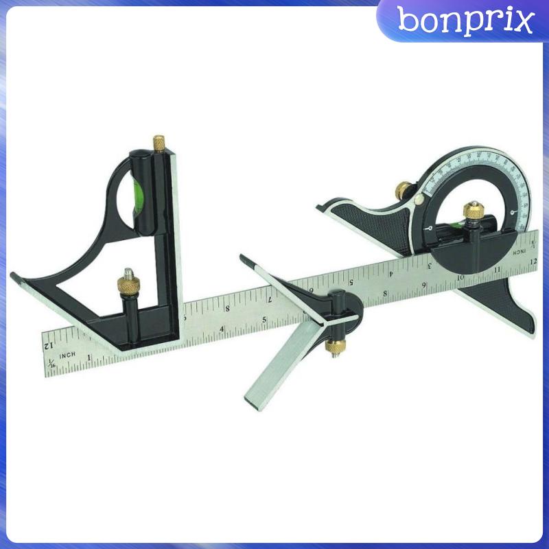 Thước Đo Góc Vuông 300mm Bằng Kim Loại Có Thể Điều Chỉnh