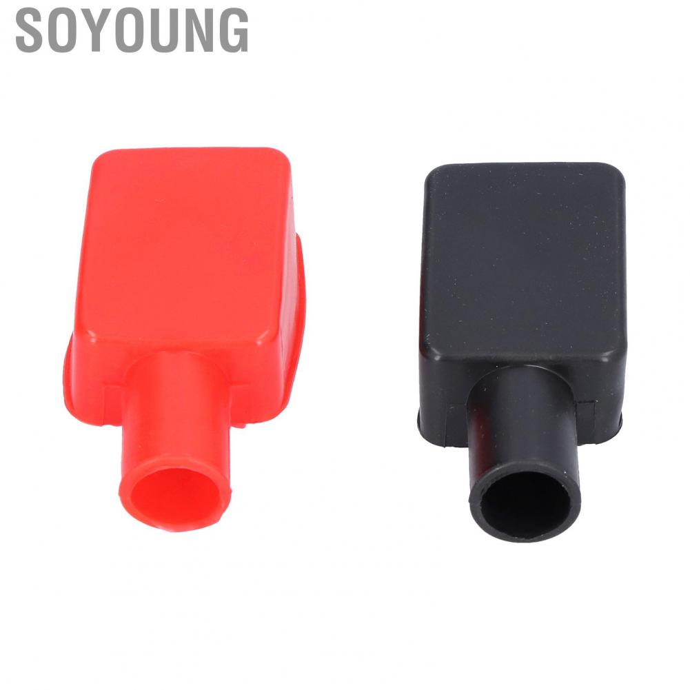 Soyoung bornes bateria auto connectors terminals  Terminal Covers Rubber Positive Negative Post Stud Insulating Protective