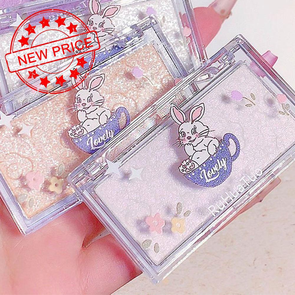Phấn Bắt Sáng Lấp Lánh Trang Điểm Nổi Bật Thiết Kế Thỏ Dễ Thương G9J0