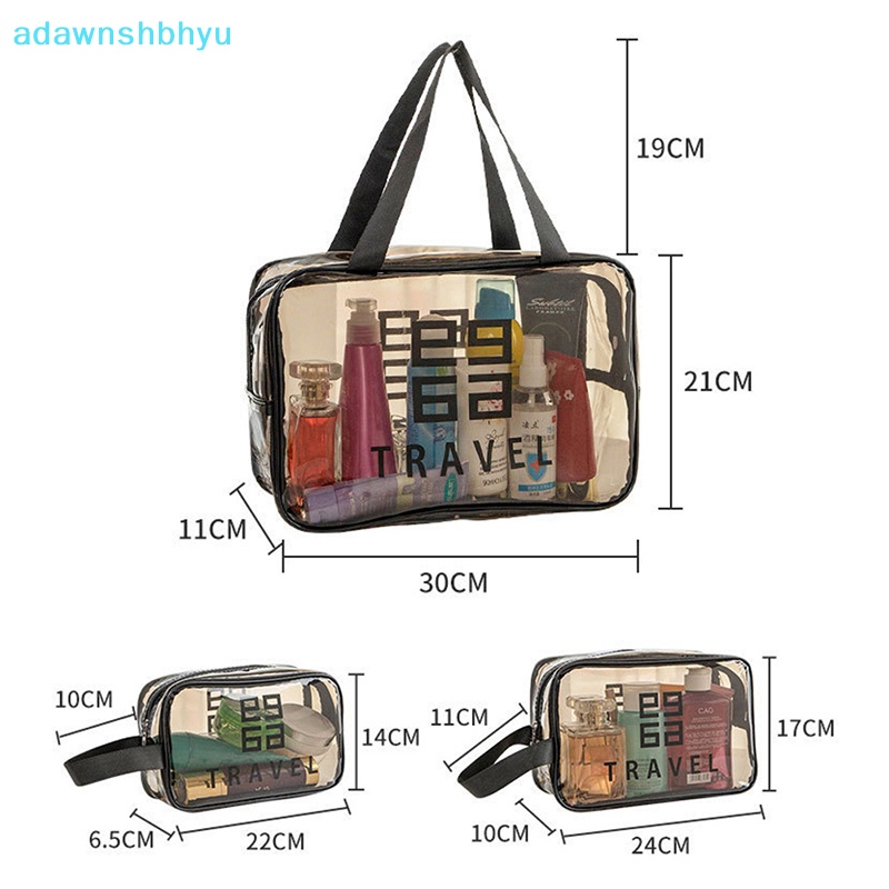 Túi Đựng Mỹ Phẩm Trong Suốt Phối Khóa Kéo Tiện Lợi Dành Cho Nữ