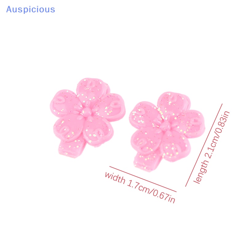 Set 2 Kẹp Tóc Hình Hoa Màu Hồng Mini Tỷ Lệ 1 / 6 Dành Cho Búp Bê