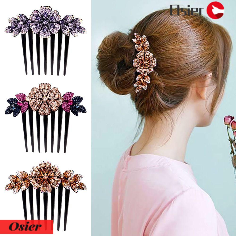 1 Lược Cài Tóc Hình Hoa Phong Cách Vintage Thời Trang