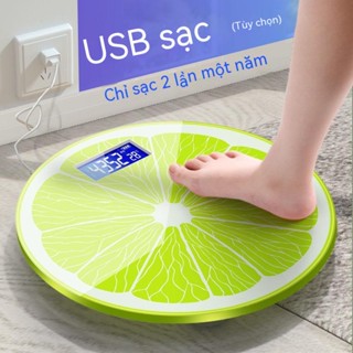  Cân Điện Tử Có Thể Sạc Lại USB Cân Sức Khỏe Gia Đình Chính Xác Cân Cơ Thể Người Lớn Cân Giảm Cân 