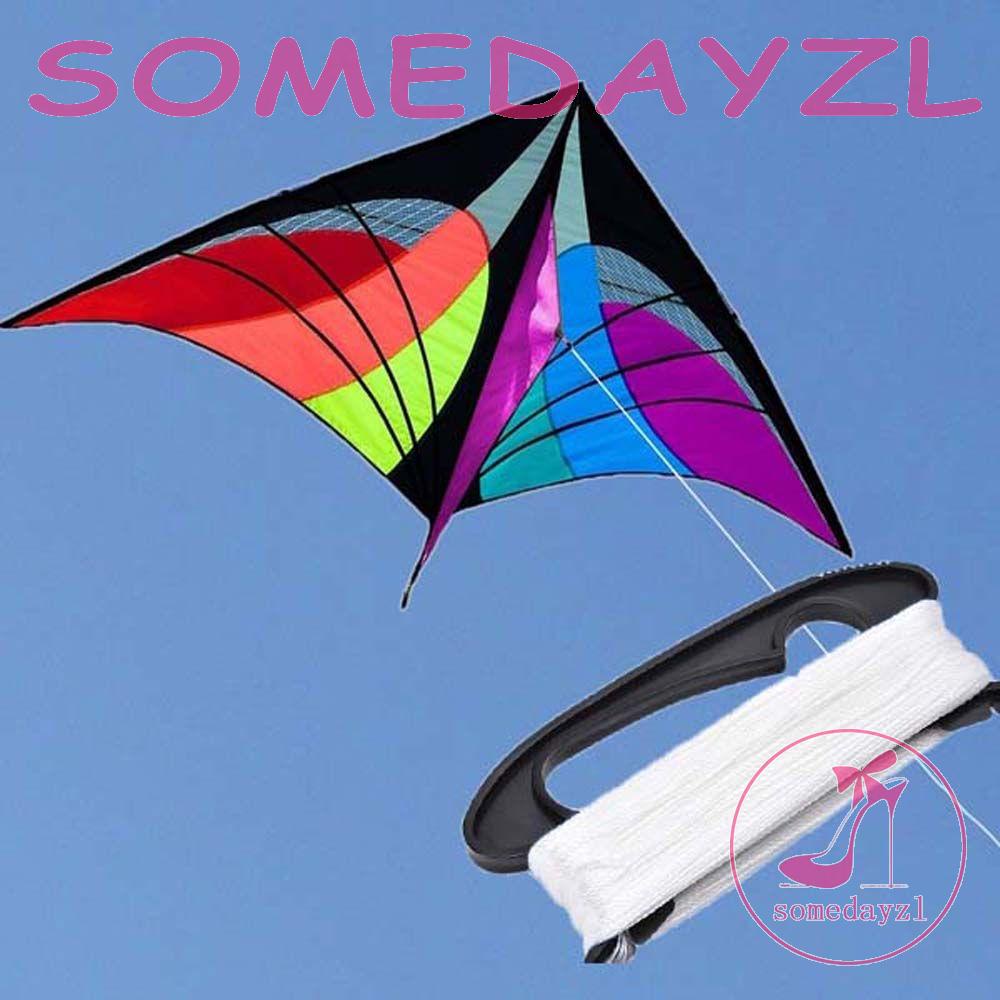 Dụng Cụ Quấn Dây Thả Diều Tay Cầm Lò Xo Bằng Nhựa Màu Đen