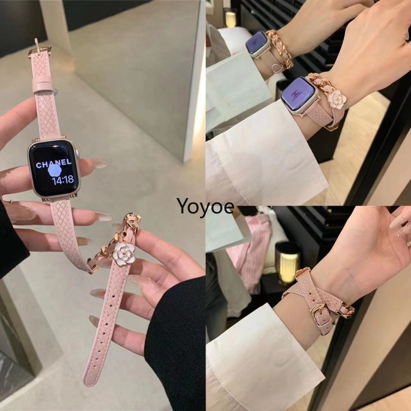 Dây Đeo Bằng Da 49mm / 45mm 44 / 42 mm 41mm 40mm 38mm 8 49mm Ultra Se 7 5 3 6 2 1 Cho Đồng Hồ iWatch