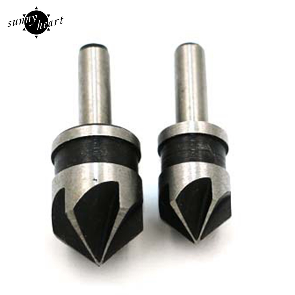 Set 2 Mũi Khoan Hợp Kim 5 Rãnh Xoắn 82 Độ 1 / 4 Chất Lượng Cao