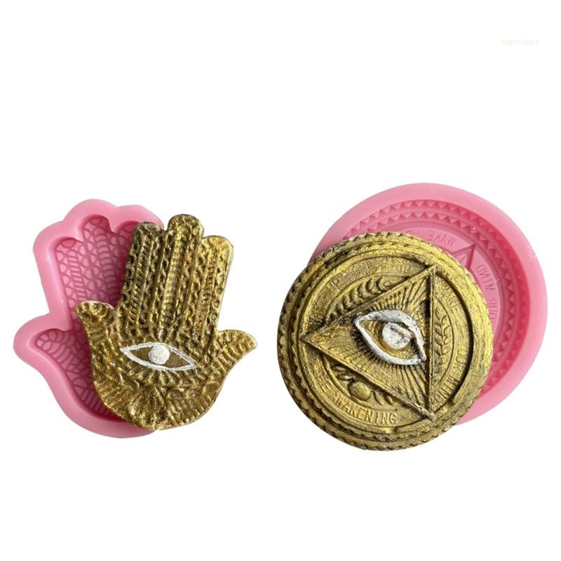 Khuôn Silicone Làm Mặt Dây Chuyền Hình Bàn Tay Fatima Độc Đáo