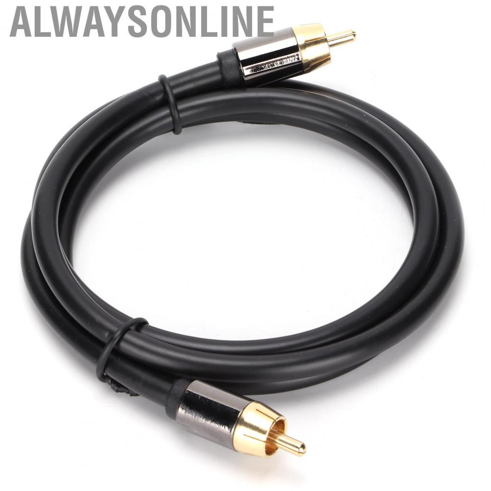 Alwaysonline 1m 1 Male To Subwoofer Digital Coaxial Cable Lead Audio Video