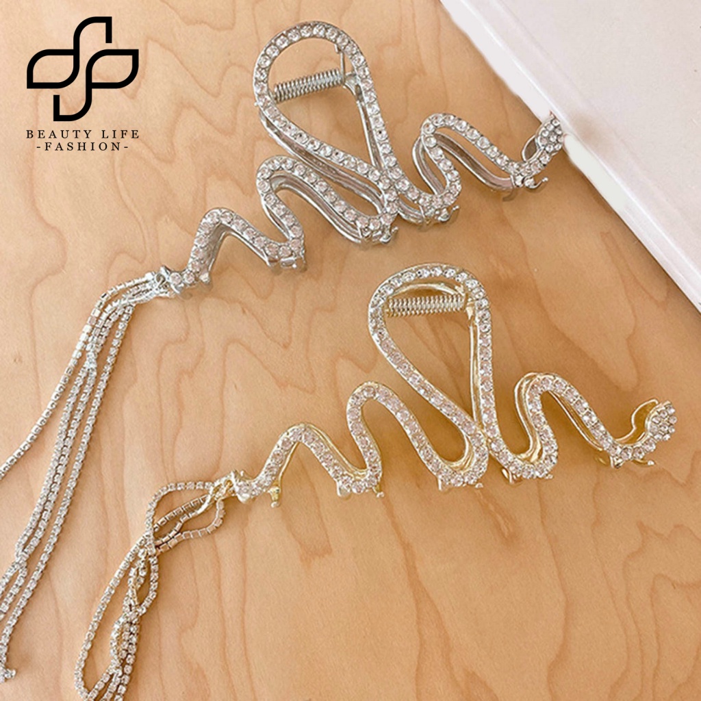 Kẹp Tóc Càng Cua Cỡ Lớn Đính Đá Lấp Lánh Sang Trọng