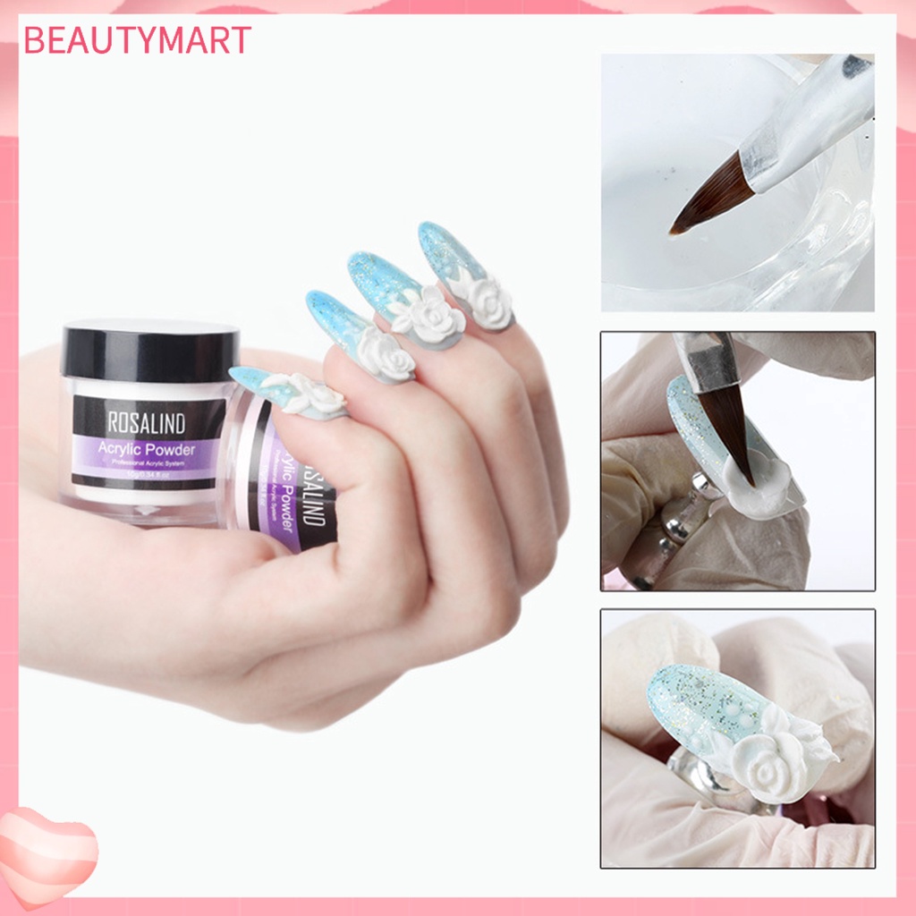 1 Bộ Bột Acrylic Kèm Cọ Trang Trí Móng Tay DIY