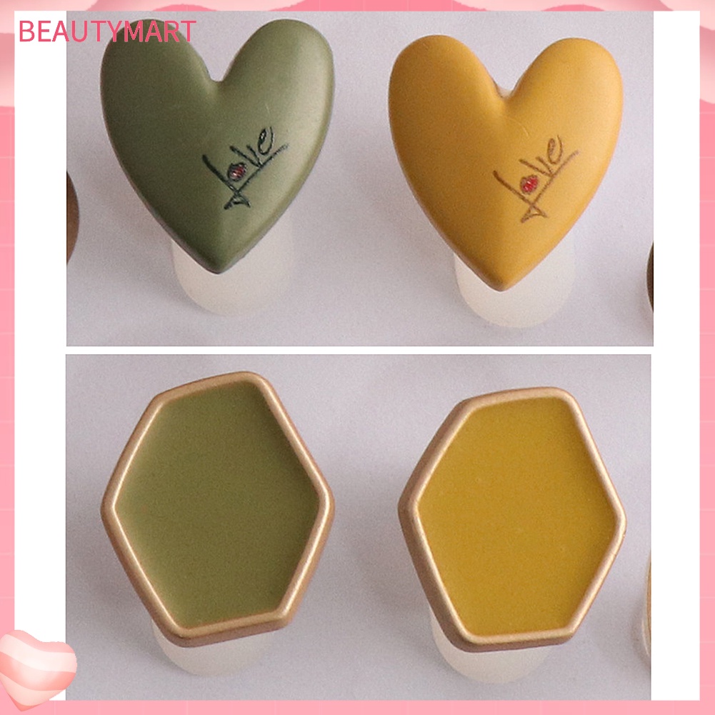 Set 8 Dụng Cụ Tách Ngón Chân Bằng Silicone Hình Vuông / Trái Tim DIY