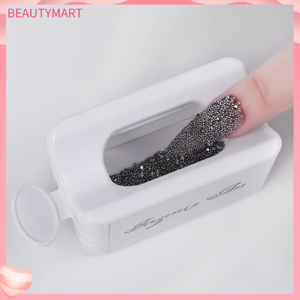 Hộp Đựng Bột Nhúng Trang Trí Móng Tay Hai Ngăn Tiện Dụng