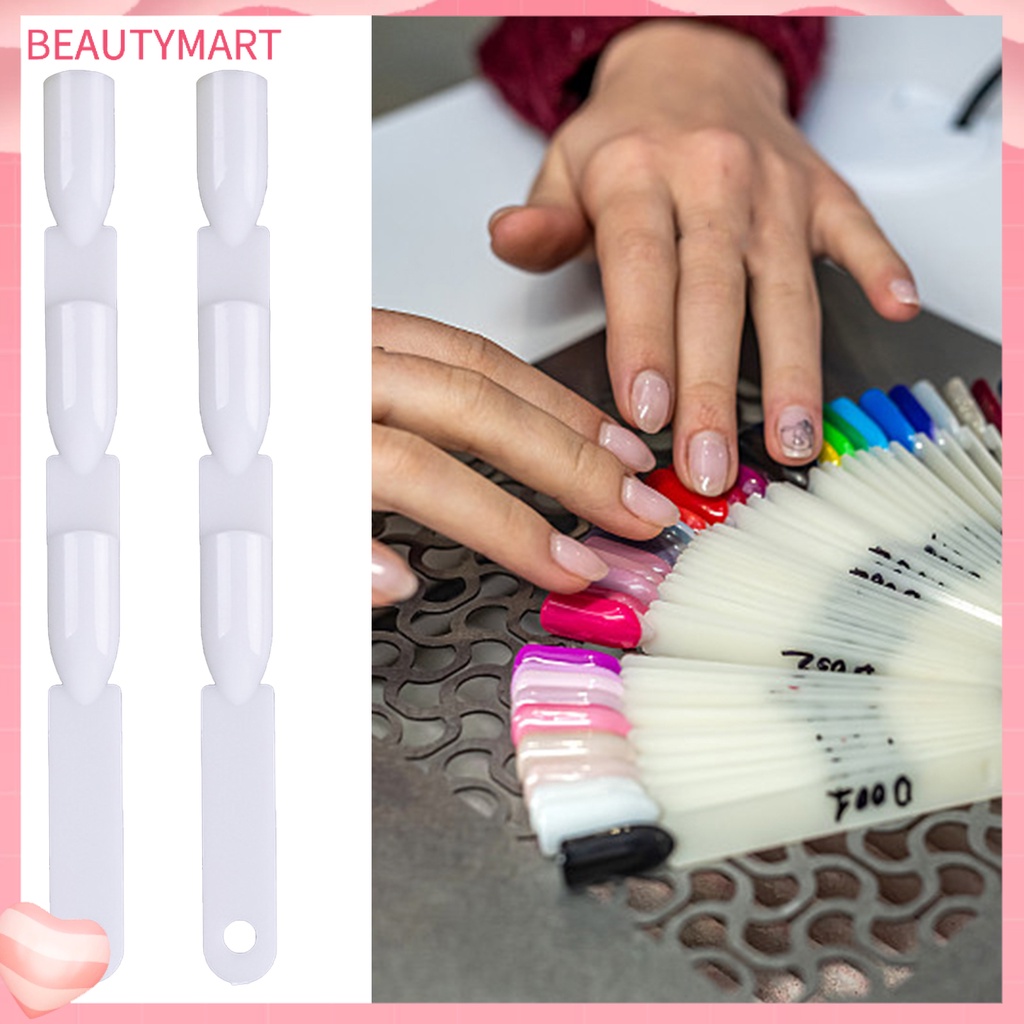 Bộ 50 Bảng Trưng Bày Móng Tay Giả Trong Suốt Hình Quạt Dễ Sử Dụng Thân Thiện Với Môi Trường