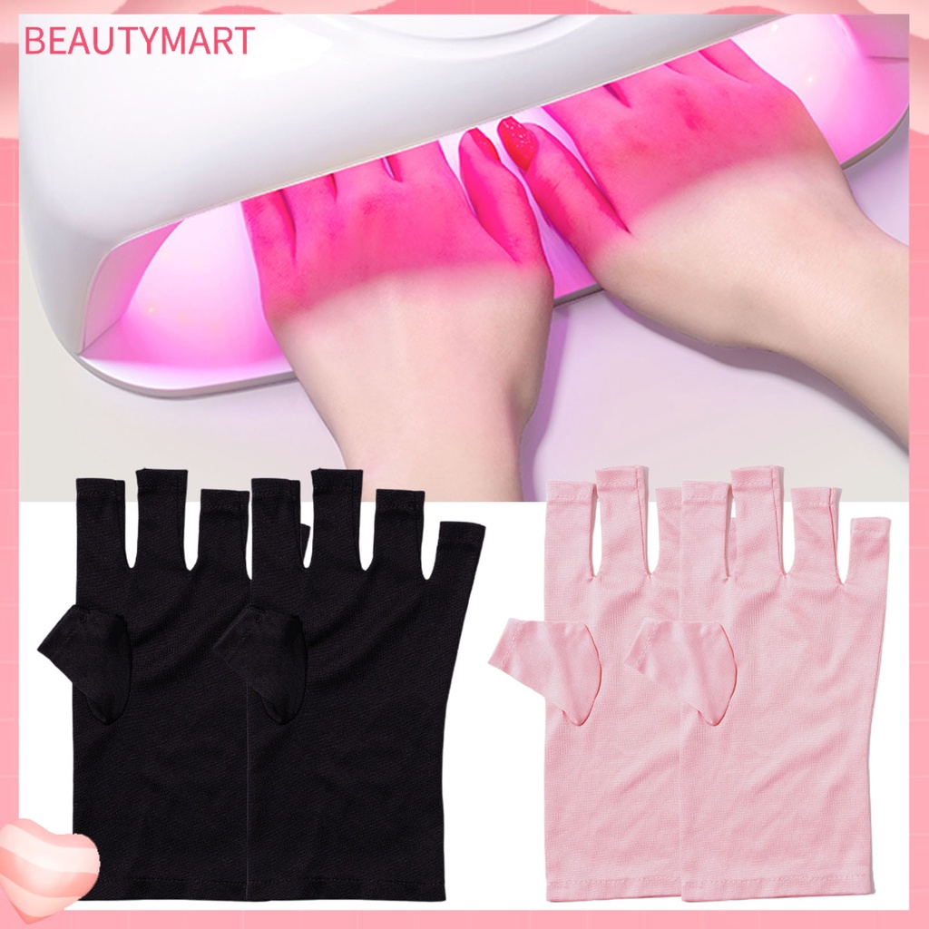 1 Đôi Găng Tay Không Ngón Bằng Polyester Co Giãn Thoáng Khí Chống Tia UV Chuyên Nghiệp