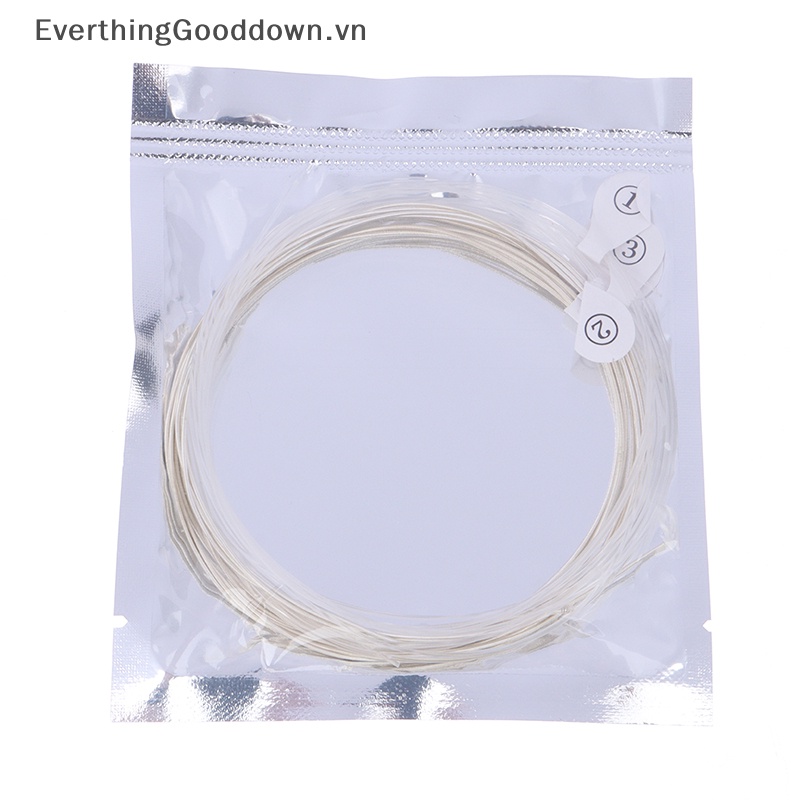 Set 6 Dây Đàn Guitar Cổ Điển Bằng Nilon Mạ Bạc Siêu Nhẹ