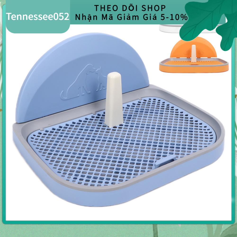 Tennessee052 Nhà Vệ Sinh Cho Thú Cưng Lưới Di Động Khay Bô Chó Có Trụ Thể Tháo Rời Và Tấm Phủ Tường Mèo