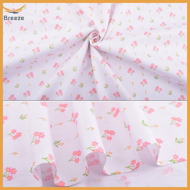 Set 8 Tấm Vải Cotton Nguyên Chất Họa Tiết Hoa Dành Cho May Vá Thủ Công Diy