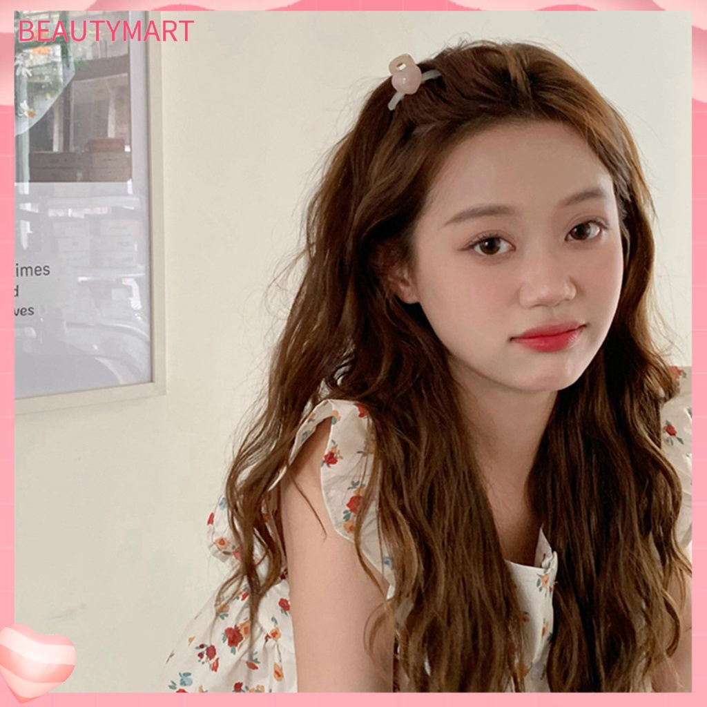 Kẹp Tóc Càng Cua Chống Trượt Kết Cấu Đá Hình Trái Tim Thanh Lịch