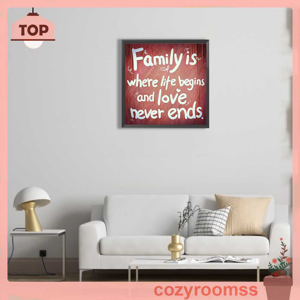 Thẻ Đính Đá Tròn 5D Tự Làm Thủ Công Trang Trí Nhà Cửa