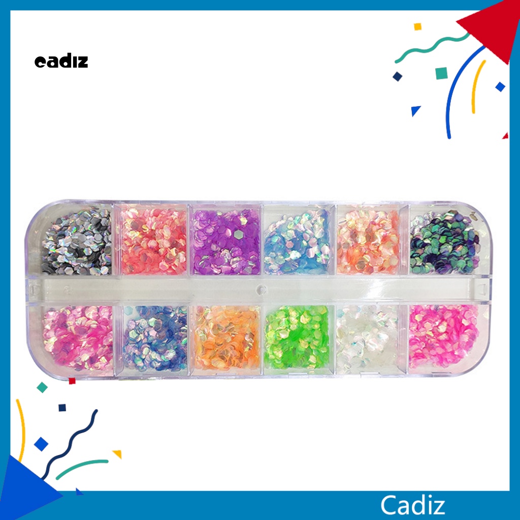 Hộp Sequin Lấp Lánh Nhiều Màu Sắc Dùng Để Trang Trí Móng Nghệ Thuật