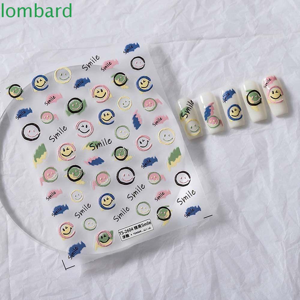 Miếng Dán Trang Trí Móng Tay Tự Dính Họa Tiết Hoạt Hình Kitty / Dâu Tây / Đào Xinh