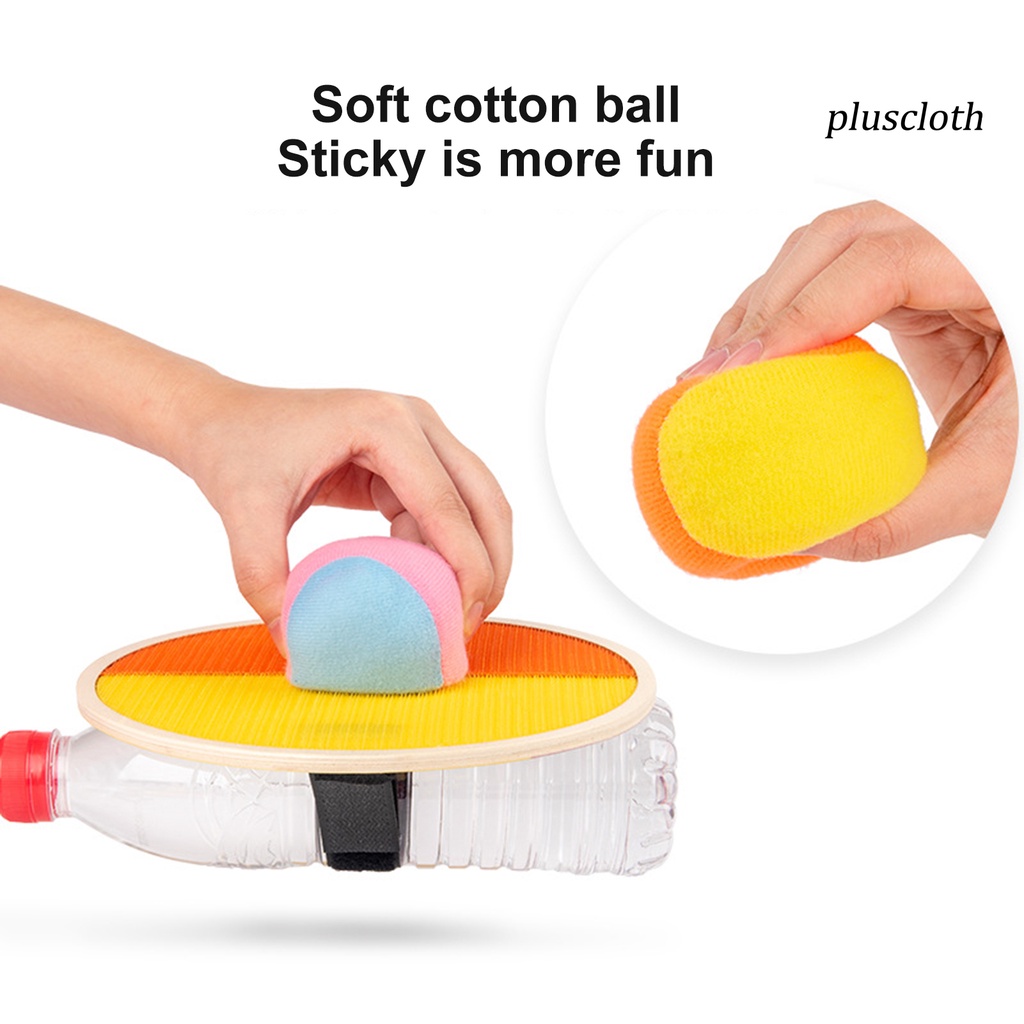 1 Bộ Đồ Chơi Bắt Bóng Dính Mềm Nhỏ Gọn Họa Tiết Hoạt Hình Vui Nhộn Cho Bé