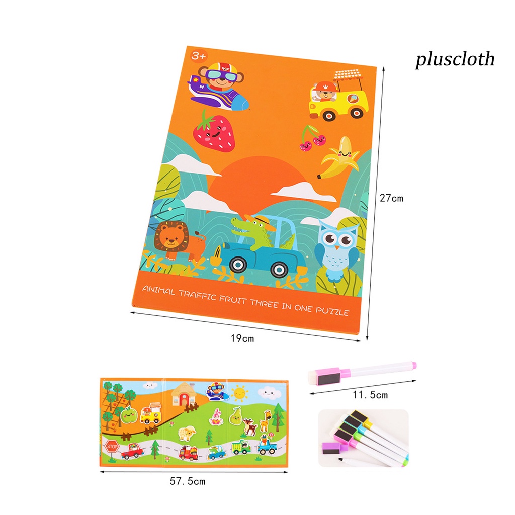 1 Bộ Đồ Chơi Xếp Hình 3D Màu Sáng Họa Tiết Hoạt Hình Dành Cho Ba Mẹ Và Bé