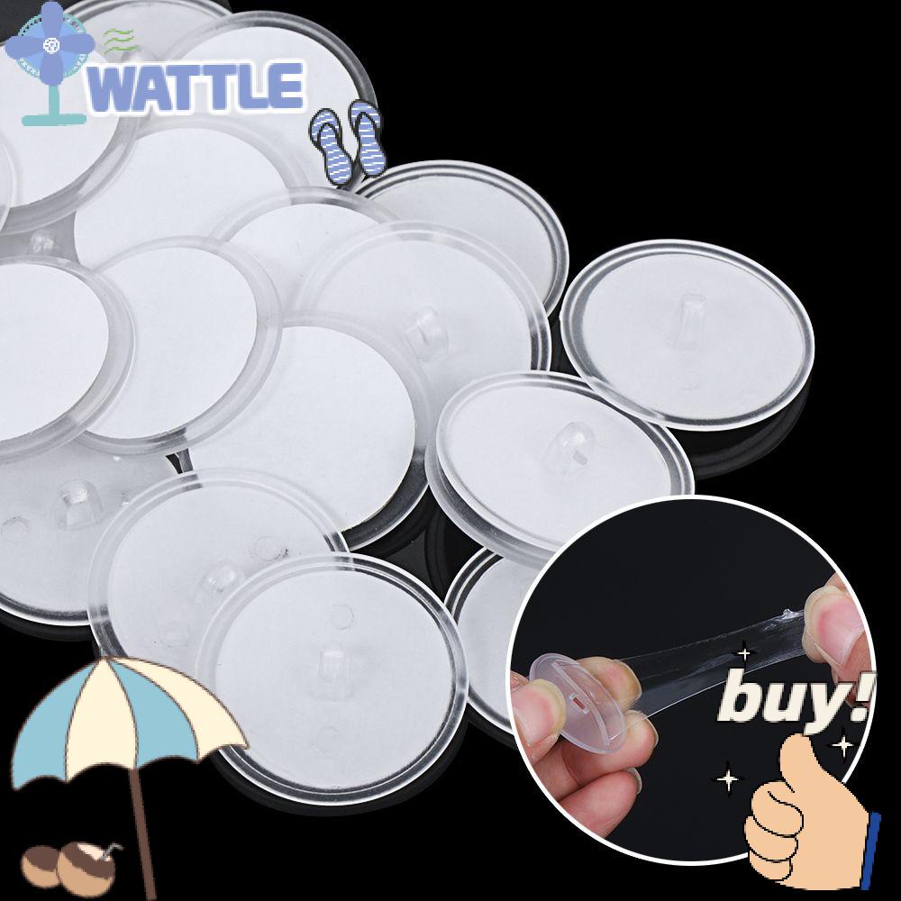 Set 20 / 40 / 60 Móc Treo Đồ Dán Tường Bằng Cao Su Trong Suốt Chống Nắng Tiện Dụng