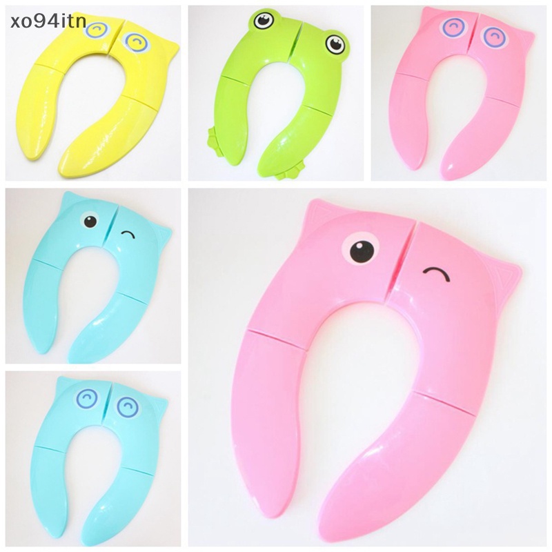 Đệm Lót Bồn Cầu Di Động Họa Tiết Hoạt Hình Nhiều Màu Sắc Cho Bé