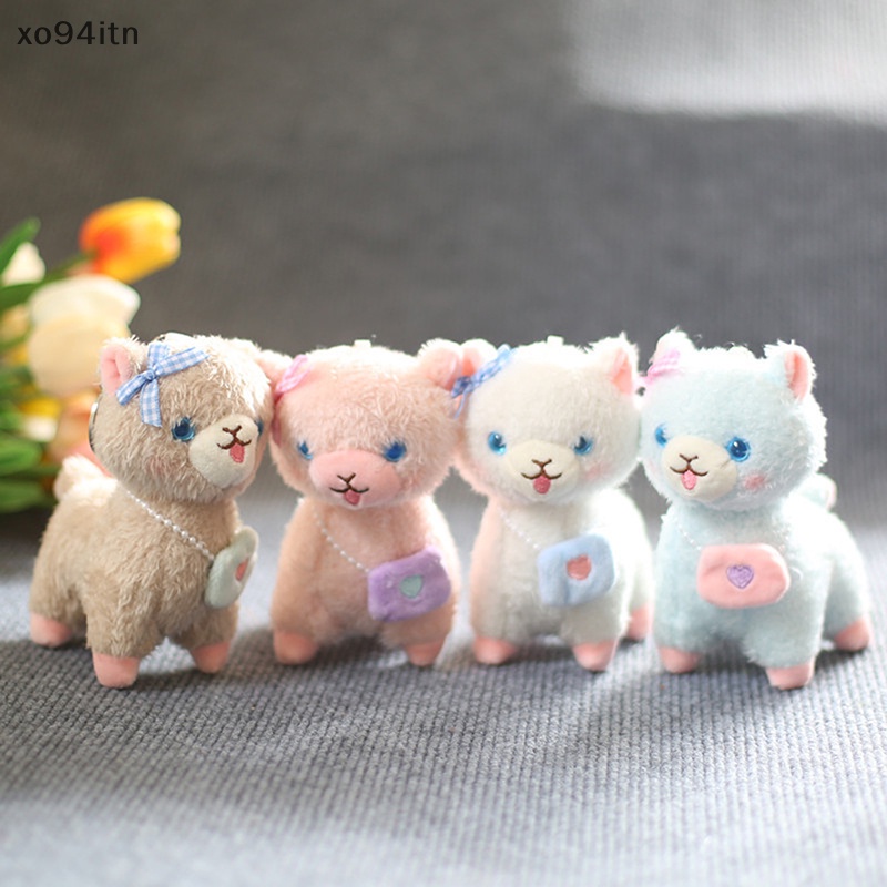 Móc Khóa Hình Lạc Đà Alpaca Nhồi Bông Mềm Mại Dễ Thương