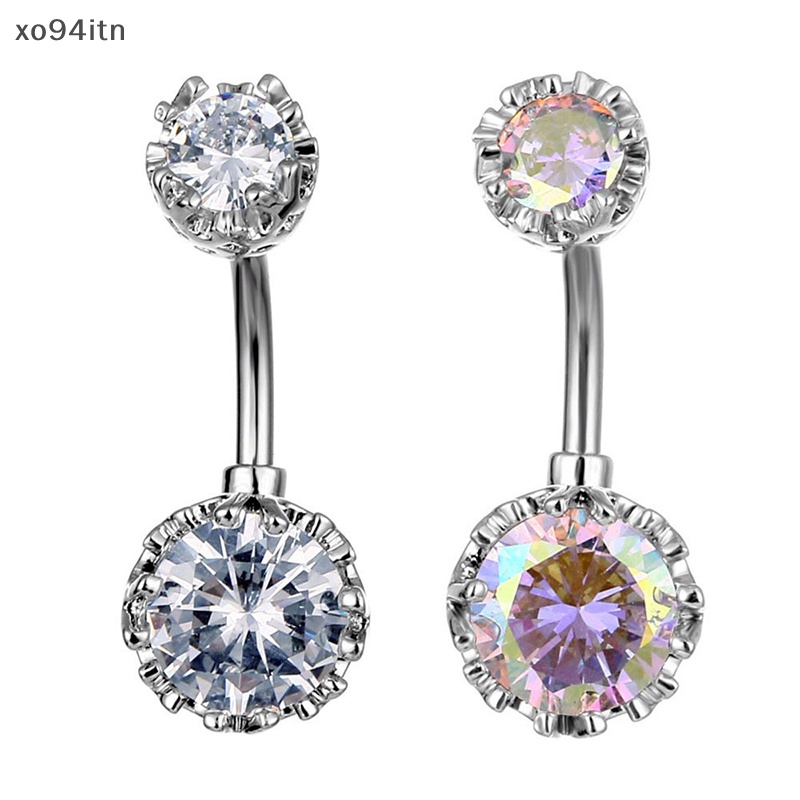 Khuyên Rốn Đính Đá Zircon Trang Sức Múa Bụng Cho Nữ