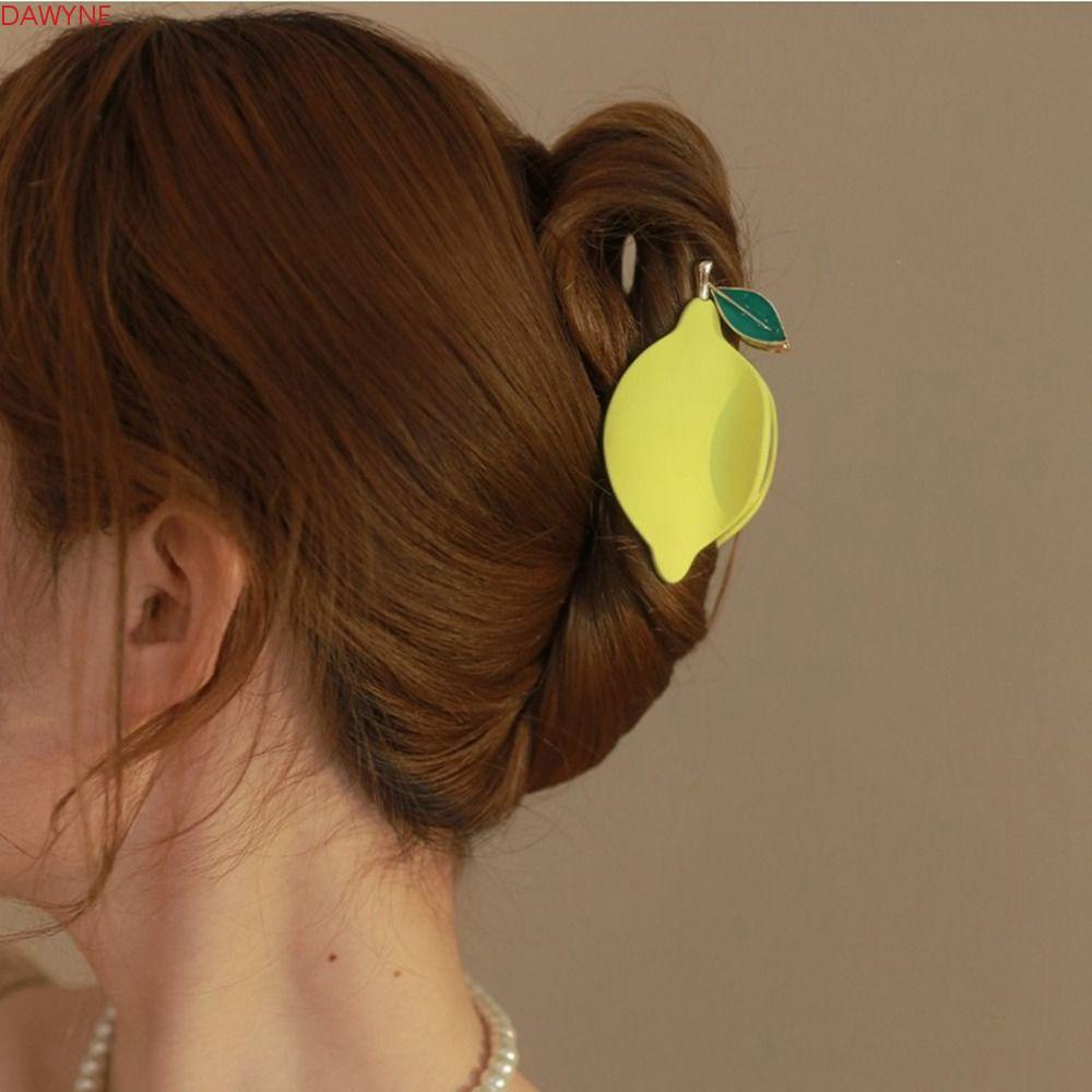 Kẹp Tóc Kim Loại Hình Cá Mập / Trái Cây Dễ Thương Cho Nữ