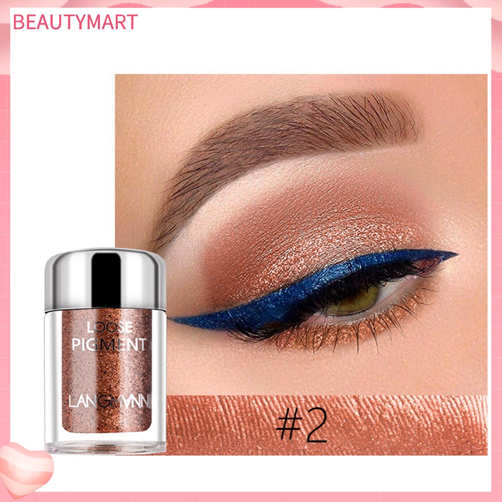 Phấn Mắt Langmanni 6g 18 Màu Tùy Chọn Trang Điểm Lấp Lánh