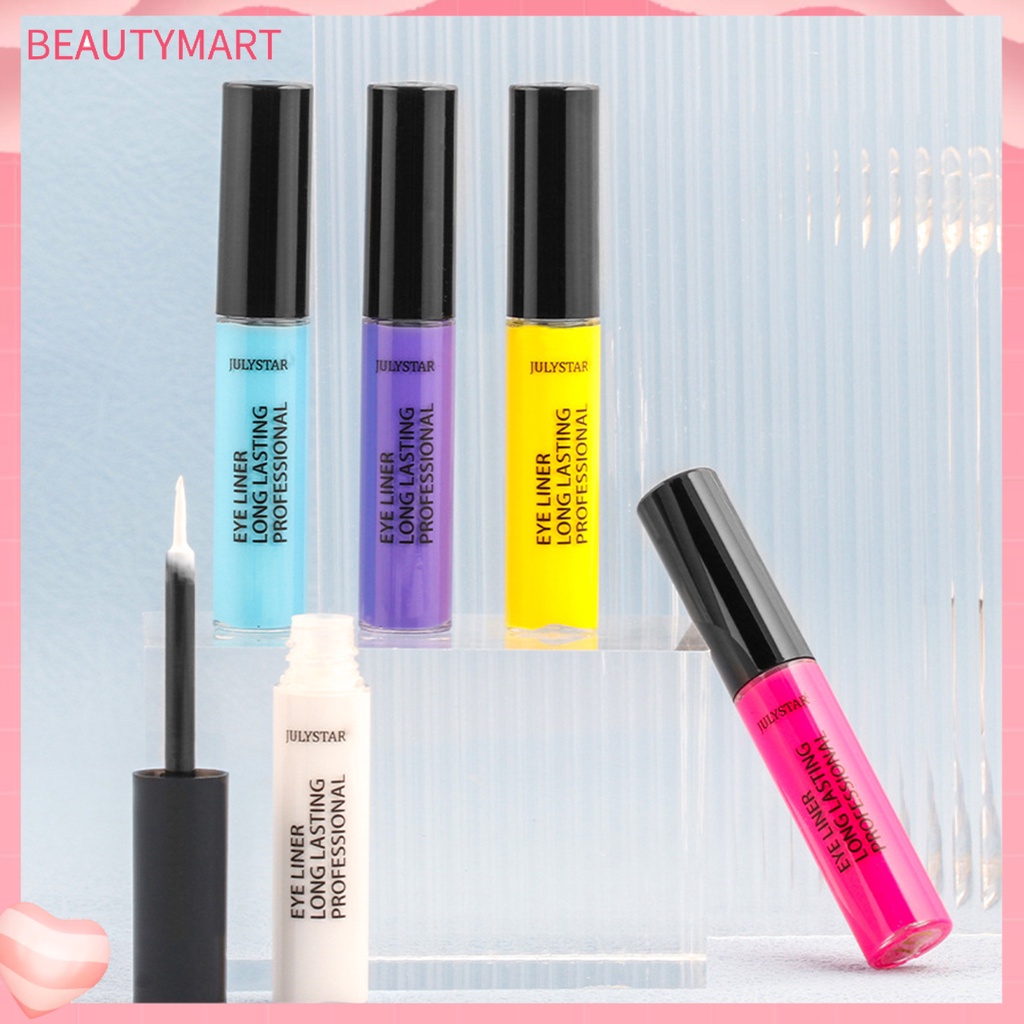 Set 8 Bút Kẻ Mắt Dạng Lỏng 2.5ml Màu Sắc Tự Nhiên Không Phai Màu