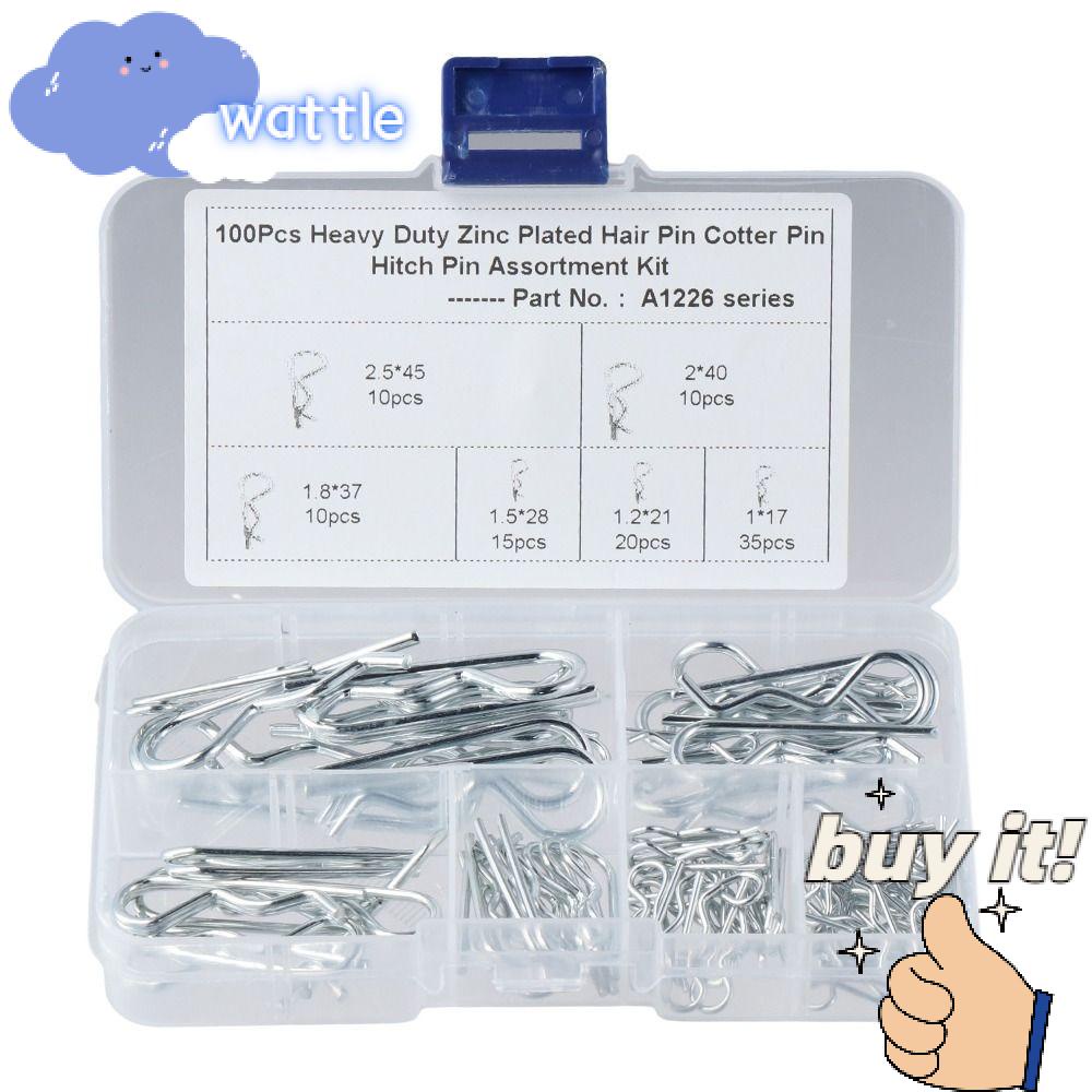 Bộ 100 Kẹp Khóa Nhiều Kích Cỡ Chịu Được Sức Nặng Tiện Dụng