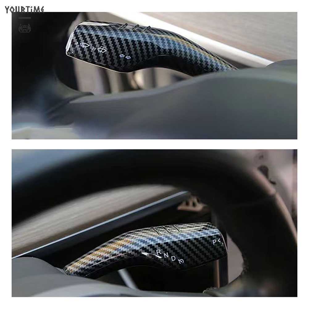 Set 2 Vỏ Bọc Cần Gạt Số Cho Tesla Model 3 / Y