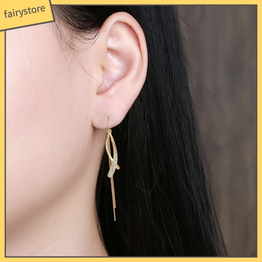 1 Đôi Bông Tai Hình Thánh Giá Đính Đá Lấp Lánh Dành Cho Nữ