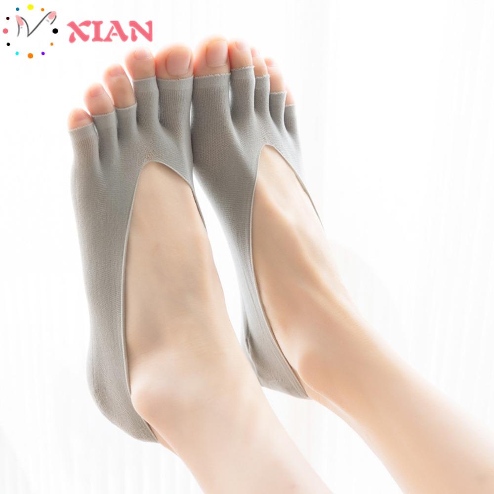 Xiantin Set 2 Đôi Vớ Hở Ngón Siêu Mỏng Co Giãn Đáng Yêu Chất Lượng Cao Cho Nữ